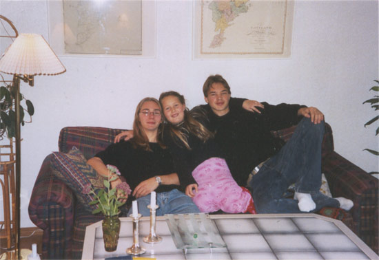 Björn, Cecilia och Rasmus 2003